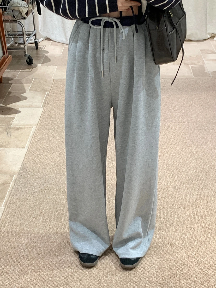 

Женские спортивные брюки BRIVIN с широкими штанинами, свободные, струящиеся, с высокой талией, прямые, повседневные