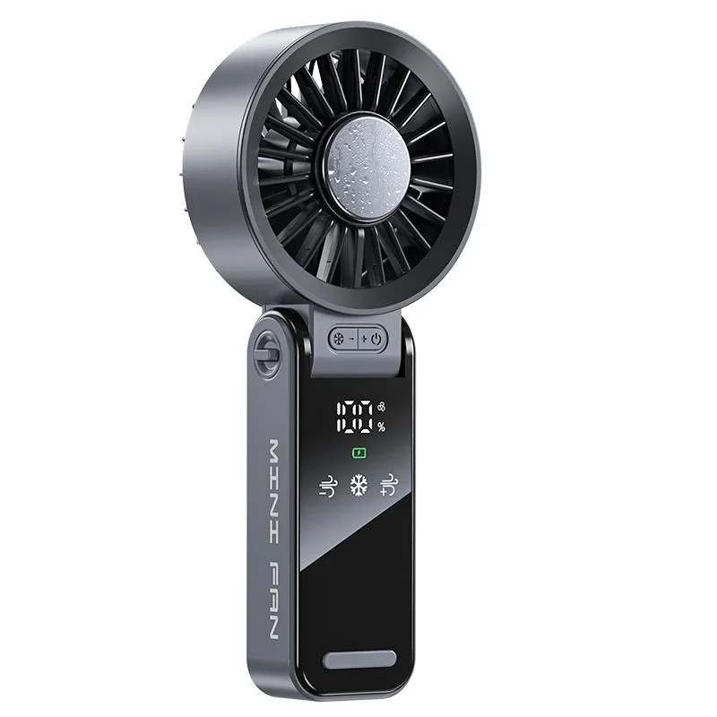 

100-скоростной мини-портативный настольный USB-вентилятор, сверхвысокоскоростной охлаждающий вентилятор, ручной небольшой вентилятор с сильным ветром, цифровой дисплей для улицы