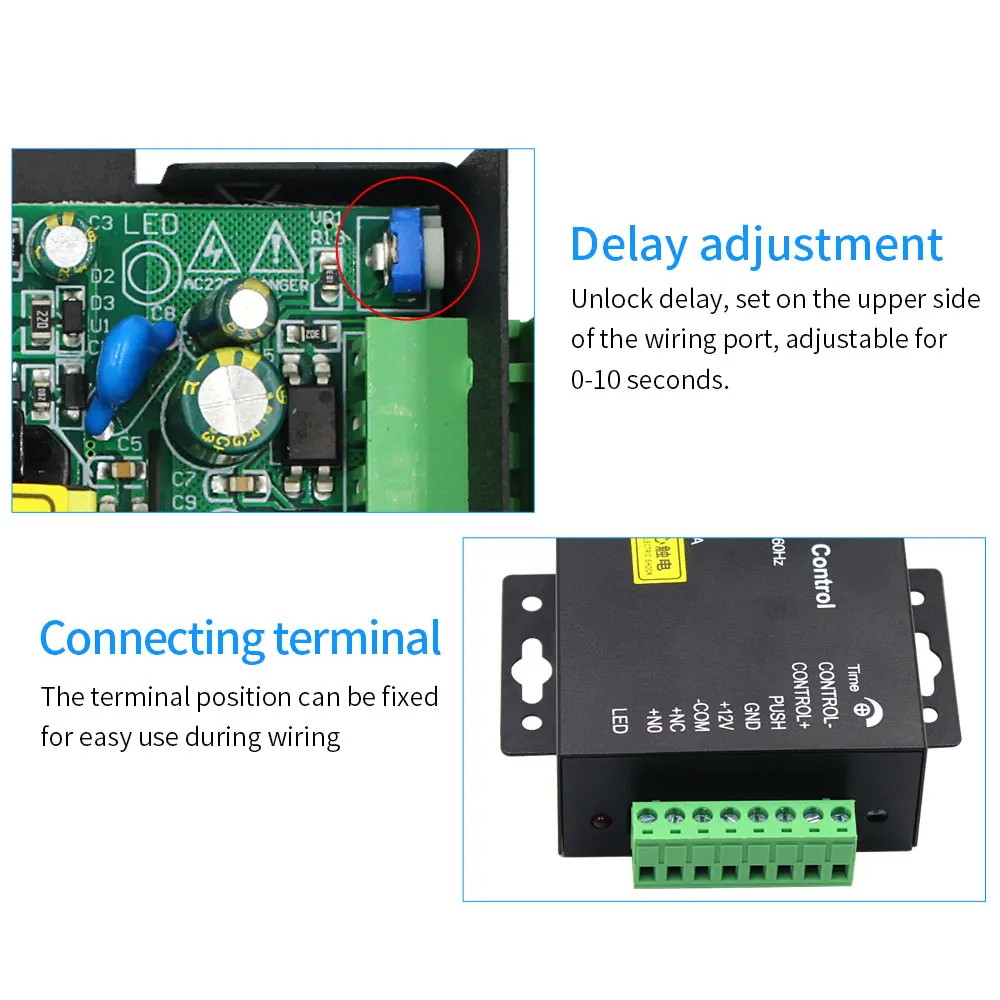 Fuente de alimentación de Control de acceso DC 12V 5A puerta electrónica de alta gama RFID proveedor de Control de energía adaptador sistema de