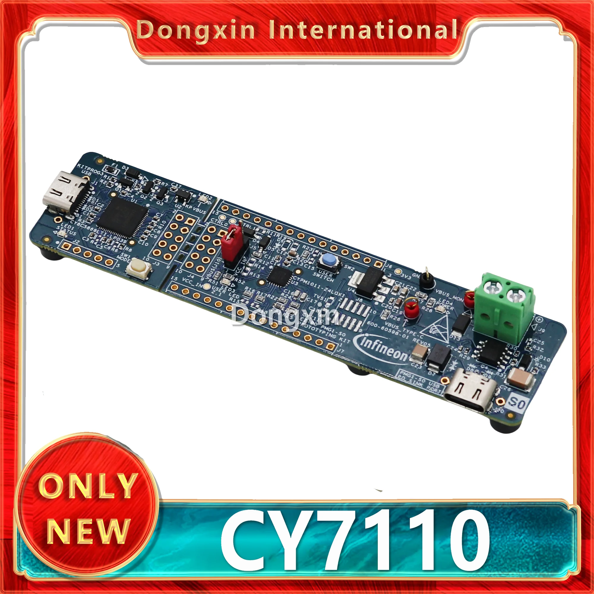 

CY7110 CYPM1011-24LQXI Infineon development board MCU board-mounted KitProg3 module