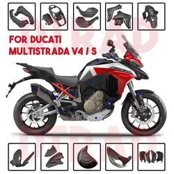 For DUCATI Multistrada V4 S Pikes Peak 2021 2022 2023 Full Carbon Fiber Body & Frame Covers Fairing Kit Motorcycle Accessories