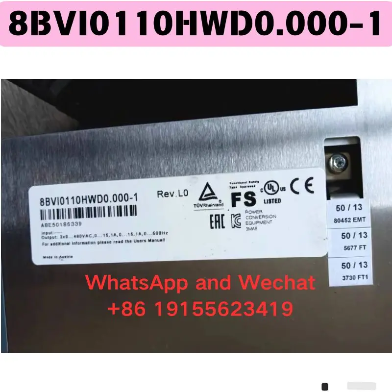 

Used 8BVI0110HWD0.000-1 Driver Functional test OK