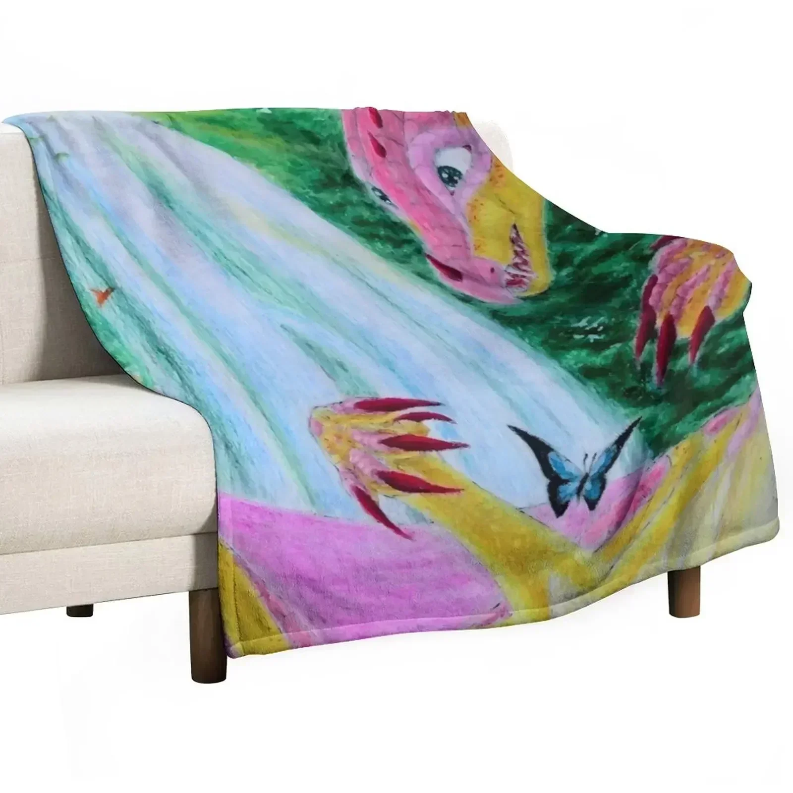 Kinkajou Jade Winglet - Wings of Fire Throw Blanket christmas gifts Sofa Quilt Blankets