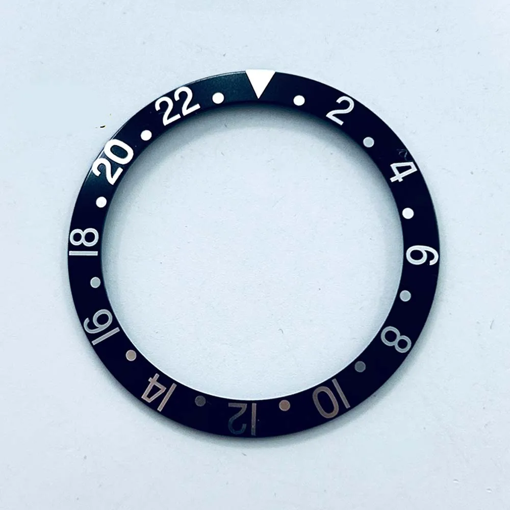 NH34 NH35 무브먼트 용 40mm 시계 케이스 용 1PC 38*30.5mm 레트로 경사 알루미늄 링 GMT 시계 베젤