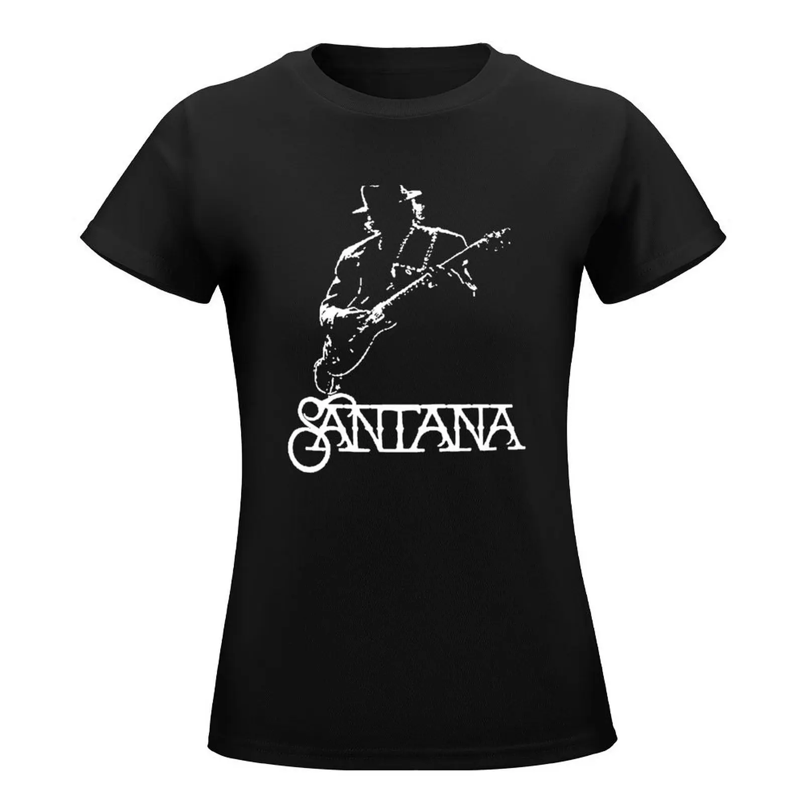 Carlos Santana V 1 T-Shirt summer tops anime clothes vintage clothes designer clothes Women luxury