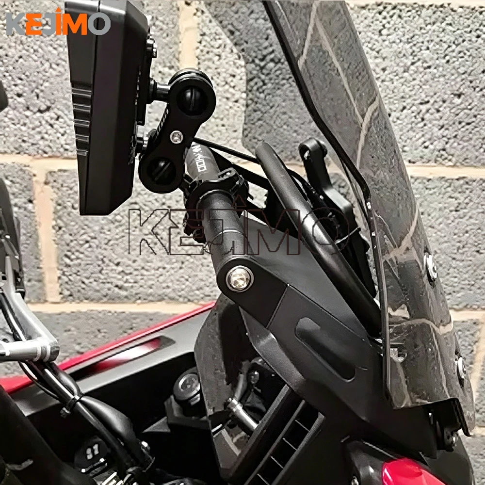 Motorcycle 22mm Extension Bar Mobile Phone Bracket FOR HONDA NX500 NX400 2024 2025 2026 2027 GPS Navigation Support Stand Holder