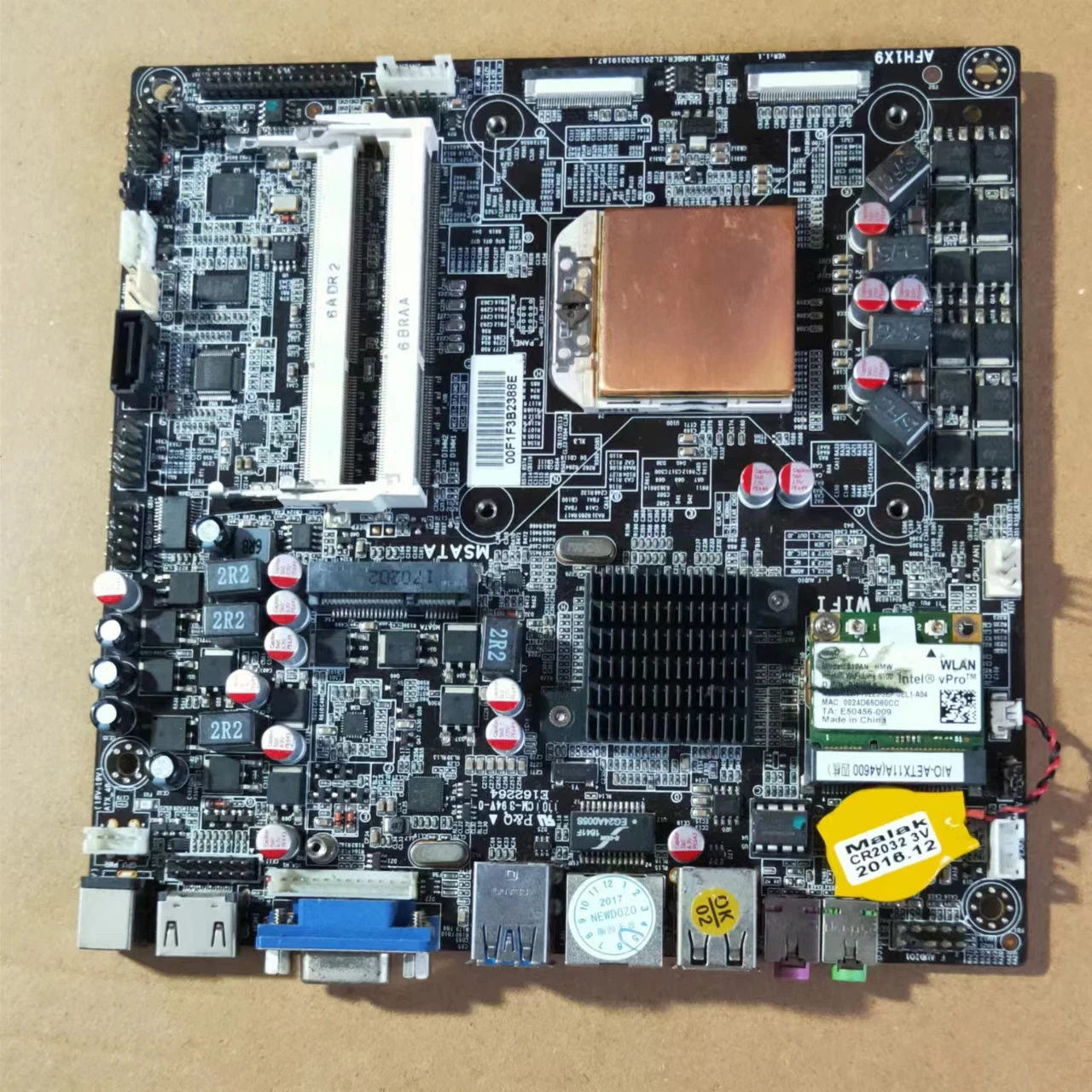 For AFH1X9 VER: 1.11 AIO-AETX11A (A4600 Quad Core) All-in-One Mini Industrial Computer Board