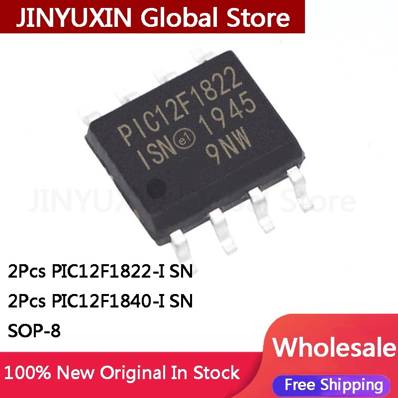 2-10Pcs 100% New PIC12F1822-I/SN PIC12F1822 12F1822 PIC12F1840-I/SN PIC12F1840 12F1840 PIC12F SOIC-8 SOP8 Brand Original chip IC