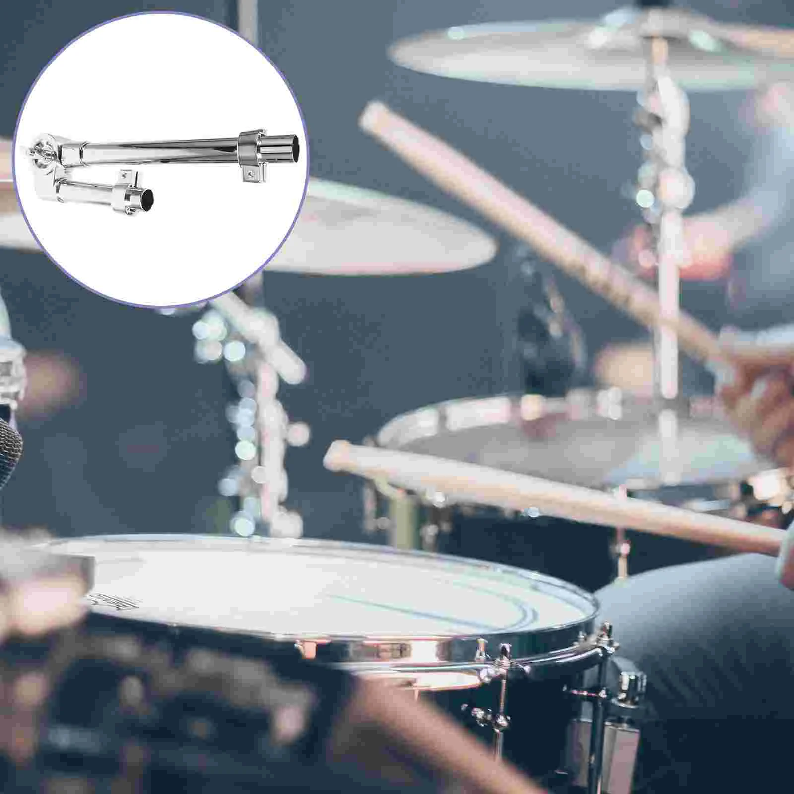 

Single Arm Rack Drum Water Pipe Type Tom Stand Clamp for Tambourine Zinc Alloy Percussion Instrument Display Hardware