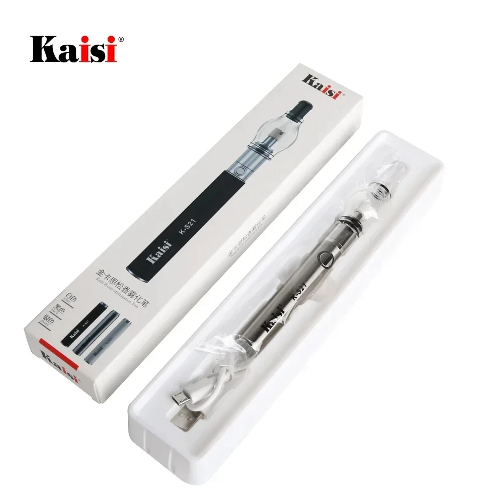 Telefon tamir için KAISI K-S21 Rosin Atomizer gerek yok havya anakart IC kısa devre dedektörü Rosin kalem telefon tamircisi