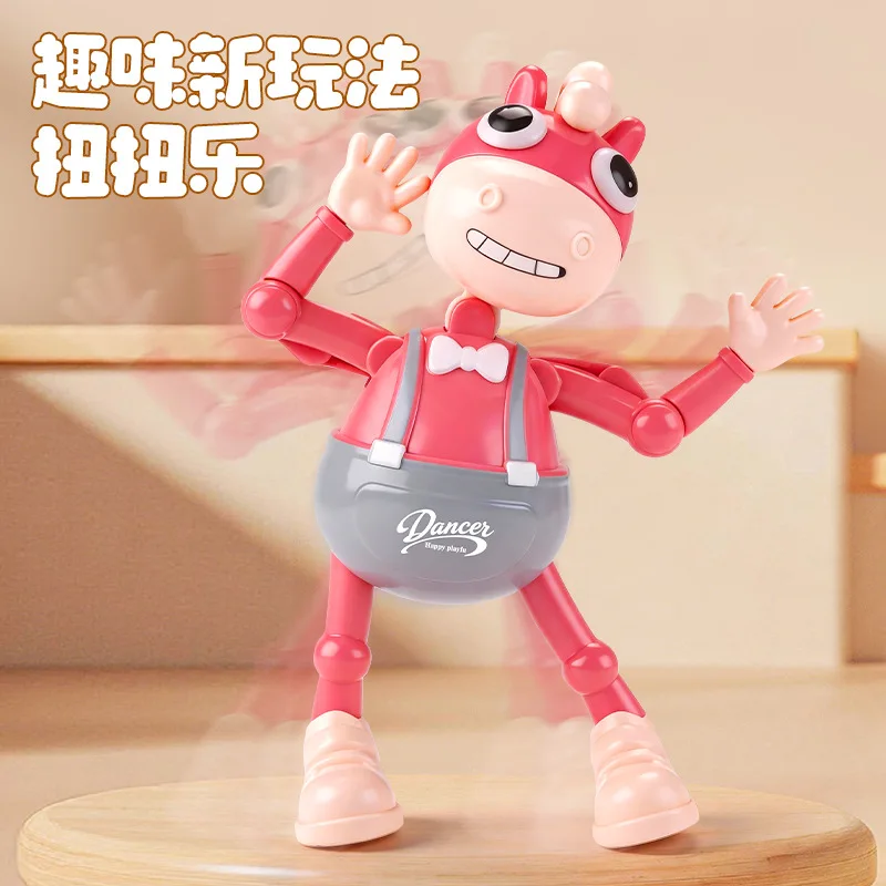 Movable Swing Dancing Clockwork Doll Wind Up Cartoon Figure Toy Toddler Early Learning Toy Kids Party Prize Holiday Present
