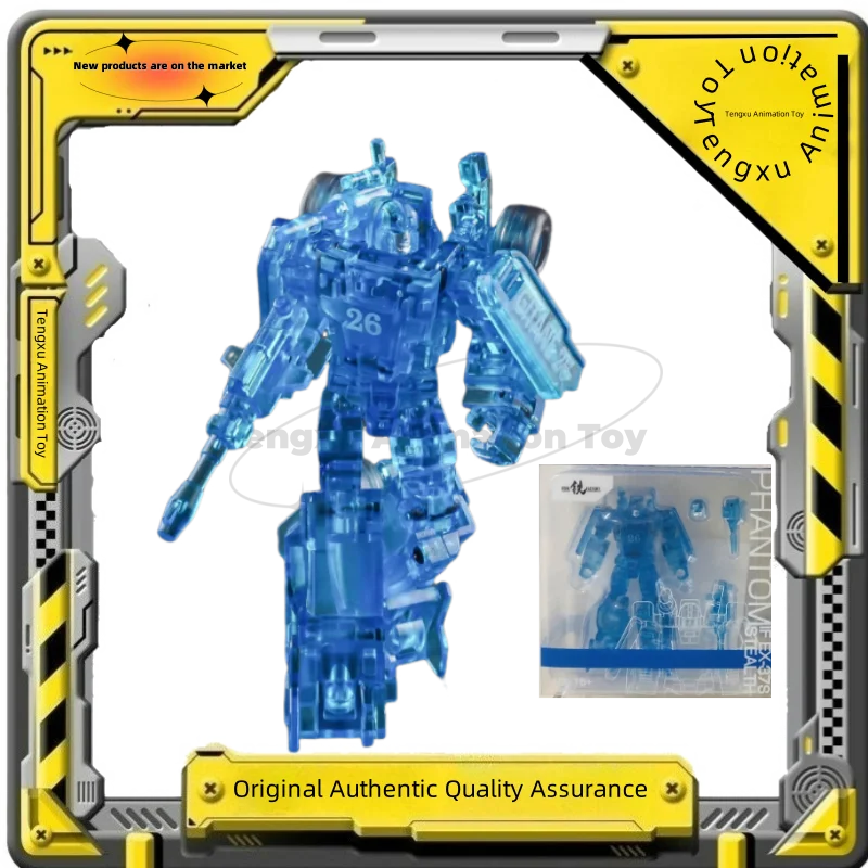

【Товары для точечных】Оригинальные игрушки-трансформеры Iron Factory IF Малый масштаб EX37S Синяя прозрачная фантомная экшн-кукла