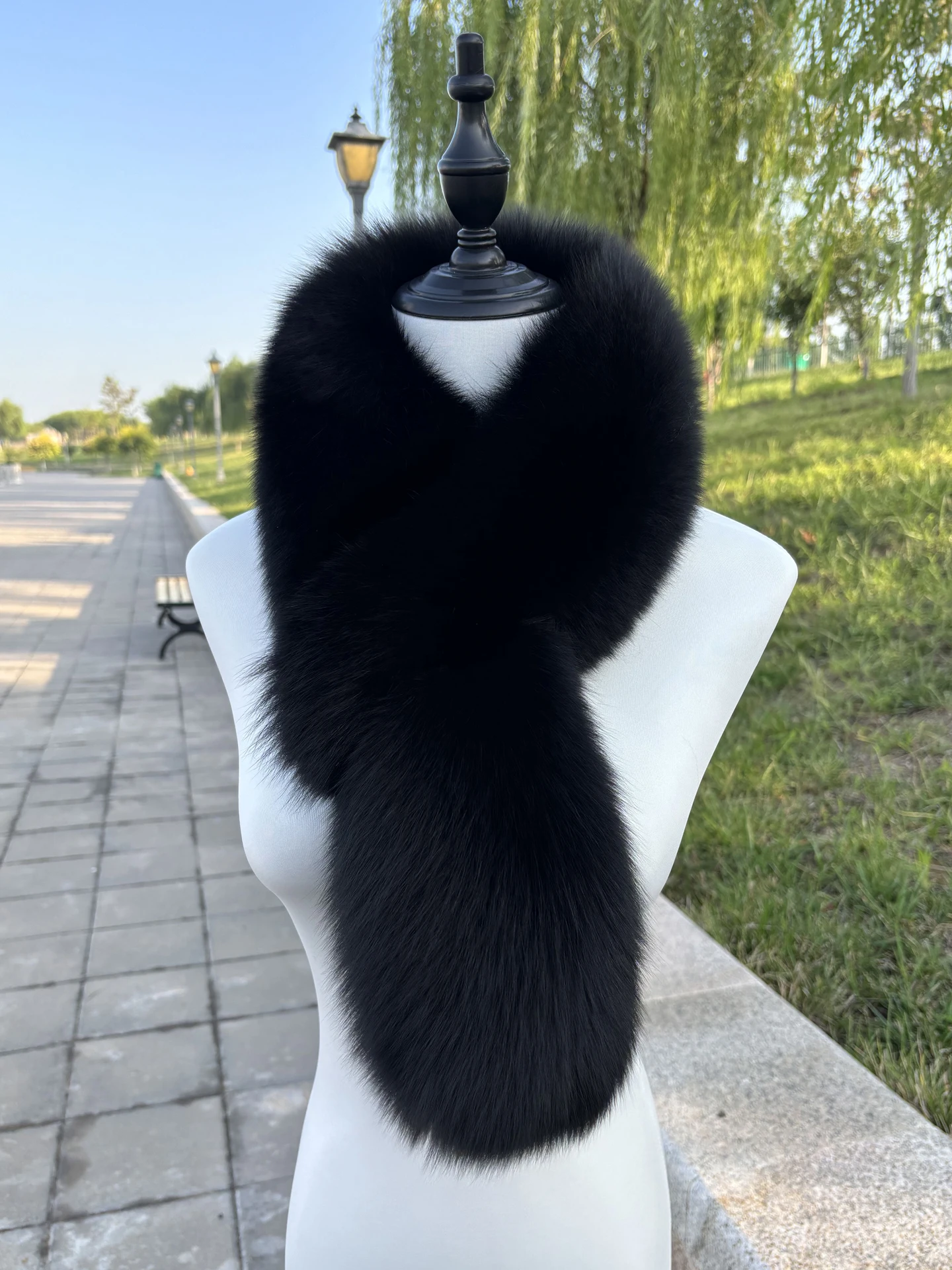 Echarpe-double-face-en-vraie-fourrure-pour-femme-vetement-d'hiver-coreen-chaud-long-polyvalent-col-pour-cheveux