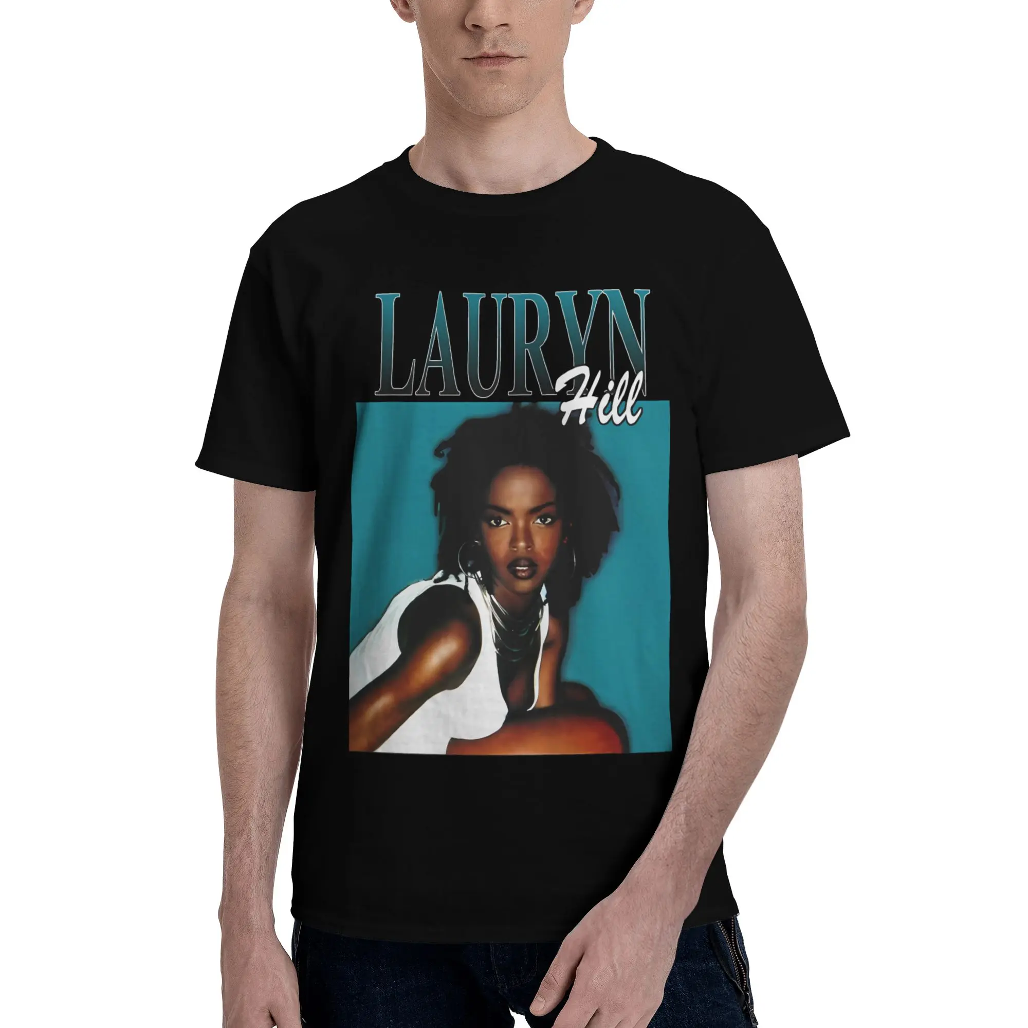 LAURYN HILL FUGEES 1990S Graphic Funny 100% Cotton T-Shirt The Fugees Tops Tees For Men