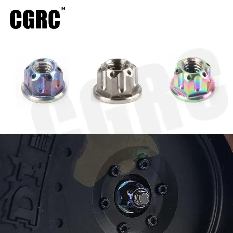 

4pcs High Quality Titanium Alloy M4 wheel nut for 1/10 RC Crawler Car On Road Touring Car Drift Spare Parts