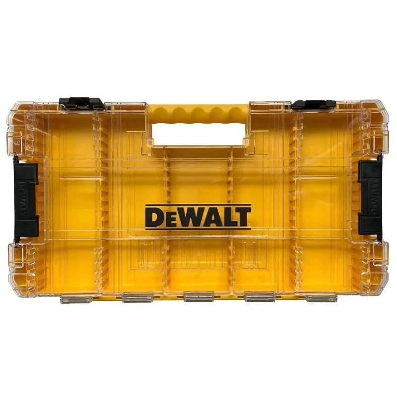 DEWALT N542474 TSTAK Tough Storage Case - Modular, Stackable, Connectable, Clear Lid, for Screwdriver Bits/Small Parts