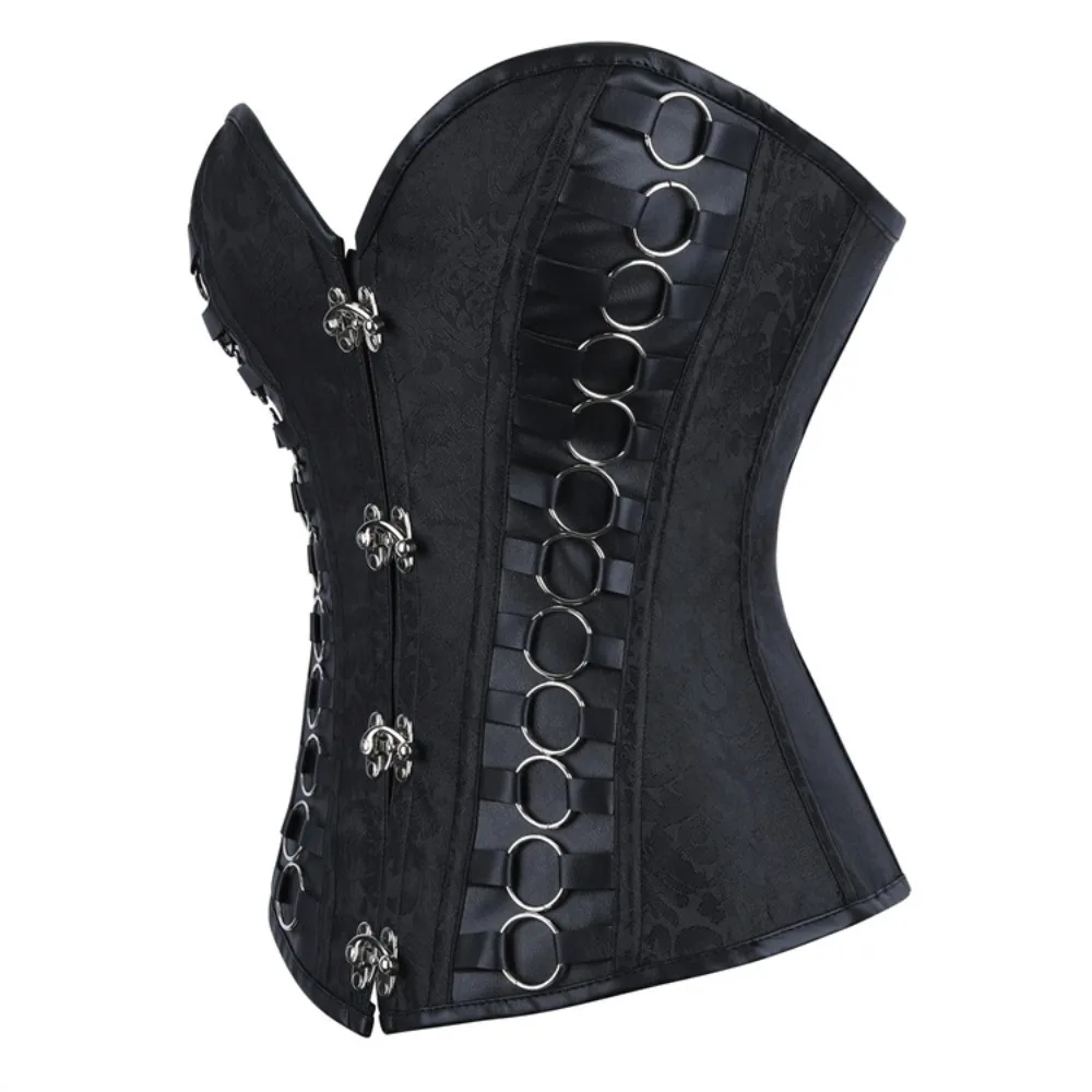 

Steampunk Overbust Corset Retro Gothic Clothing Women Clubwear Bustiyer Corselet