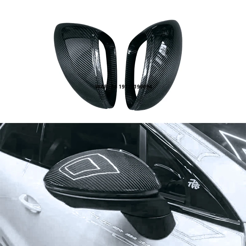 

Suitable for 2018-2024 Cayenne Panamera Carbon Fiber Rearview Mirror 718Boxster Cayman 911Carrera Rearview Mirror