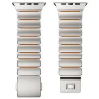 Correa magnética de silicona de titanio para Apple Watch Ultra 3/2/1 49mm Series 11 10 46mm 45mm 44mm banda de Metal para Iwatch 9 8 7 6 SE 5