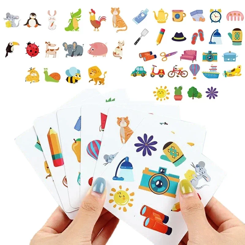 Tarjetas de memoria a juego para niños, juguetes, tableros cognitivos de tráfico de animales, juegos educativos tempranos, juguetes de pensamiento lógico, entrenamiento cerebral