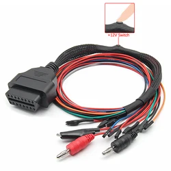 OBD2 Diagnostic Adapter MPPS V21 OBD Breakout Tricore Cable ECU Pinout Cable 12V Switch