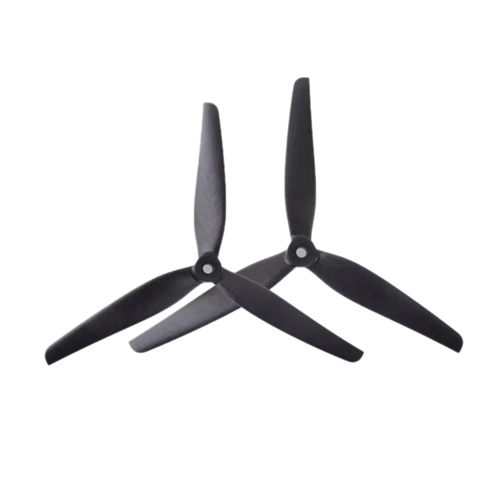 7X4.5X3 7inch 3 Blades Propeller Black Carbon Reinforced Nylon Propeller for FPV Drone 7045