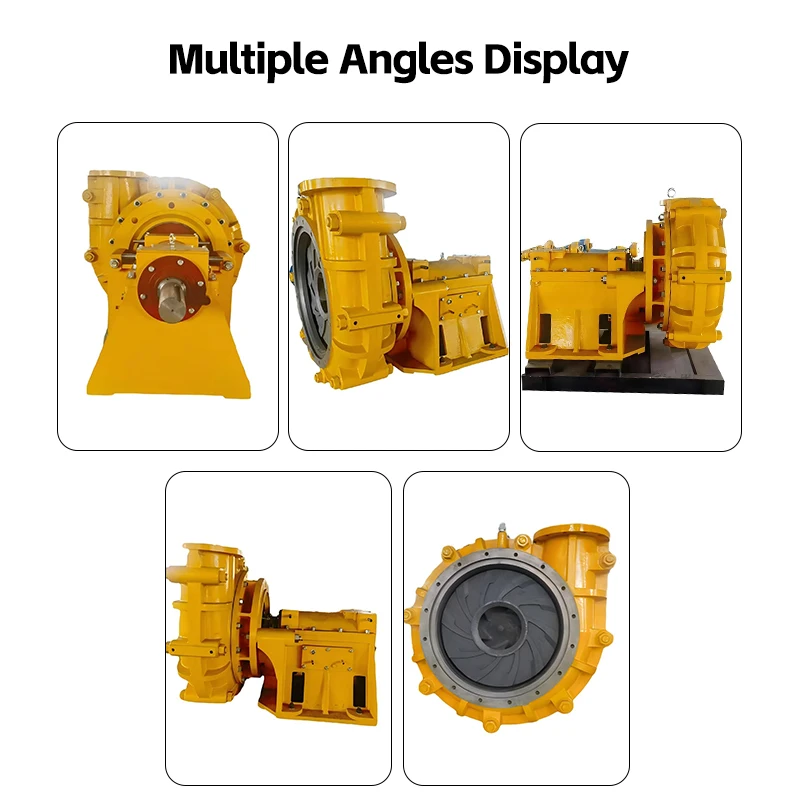 6inch Dredging Gravel Pump High Chromium Alloy Wear Resistant Horizontal Slurry Pump For Iron Ore Sand Washing Coal Washing
