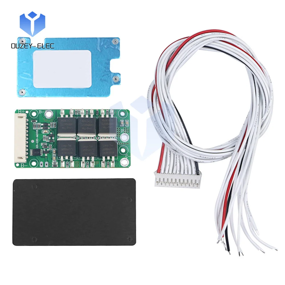 10S 36V 20A Lithium  Battery Charging Protection Board Active Equalisation Module Same/Split Port Wiring BMS with TEMP Control