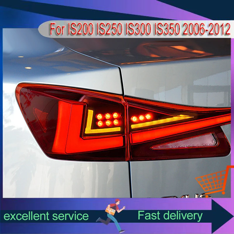 

Car Styling for Lexus IS200 IS250 IS300 IS350 2006-2012 LED DRL Tail Lights Upgrade Dynamic Middle Through Tools Accessories