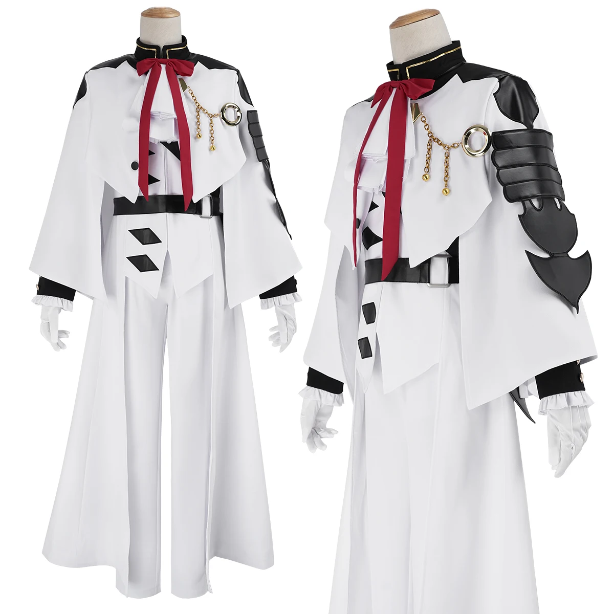 HOLOUN Seraph Of The End Anime Ferid Bathory Cosplay Costume Faux Leather Coat Pants Gloves Convention Halloween Christmas