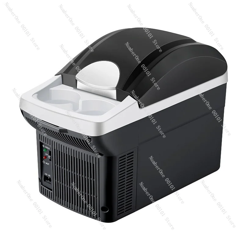 8l car refrigerator - dual use home & car hot & cold box - mini fridge