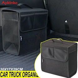 Car Trunk Organizer Felt Boot Organiser Storage Bag Box Portable Handbag Cargo Tool Holder Mesh Net Pocket Collapsible Universal