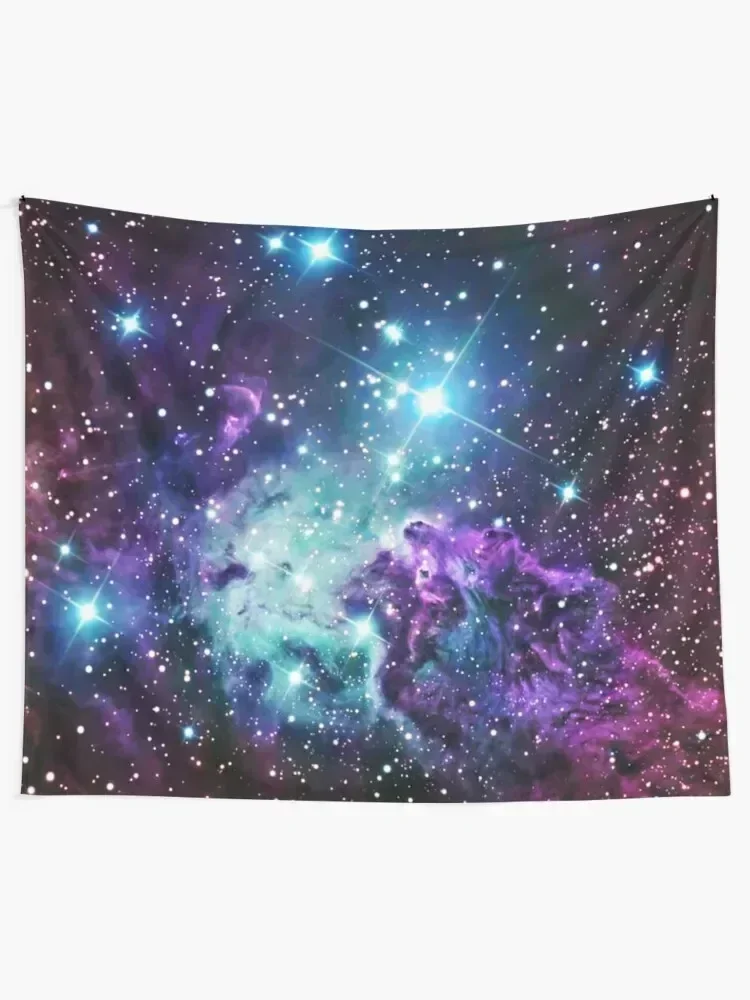 Fox Fur Nebula Teal Turquoise Purple Tapestry Tapete For The Wall Room Ornaments Wall Carpet Wall Decoration Tapestry