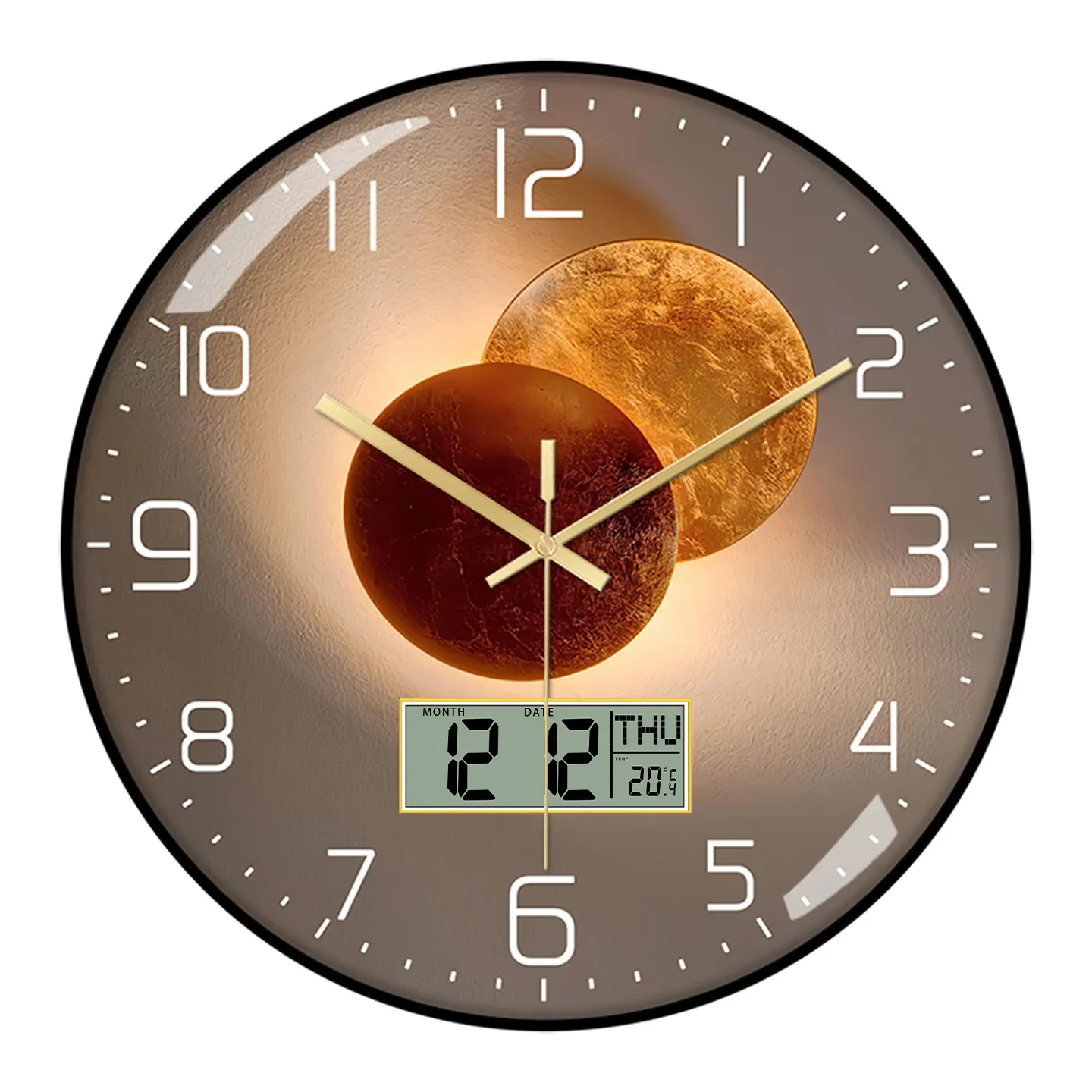LED Calendar Display Wall Clocks Top Brand Luxury Home Decoration Hang Clock English Perpetual Calendar Electronic Quartz Clocks