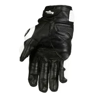 Mens Women 4 Season Driving Supertech Black/White Motorcycle Leather Gloves Racing Glove Motorbike Cowhide Race Bike Knight - Image 5