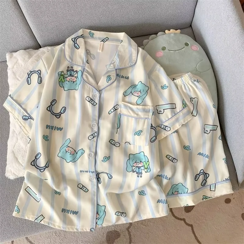 Hatsune Miku Women Pajama Set  - Summer Edition Clothing 리뷰 및 가격