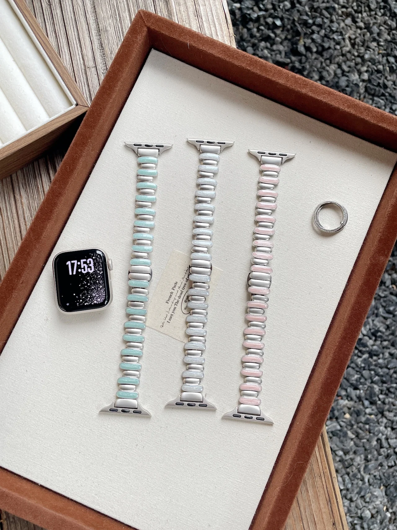 Pearl Beaded Metal Strap For Elegant Alloy Watch Band For Apple Watch Ultra SE 11 10 9 8 7 Delicate Stylish Women Wristband