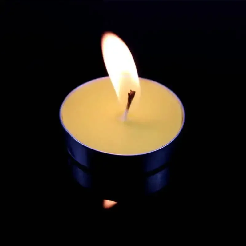 50 pieces of Round paraffin wax candle romantic layout smokeless wedding lover proposal confession smokeless tea wax