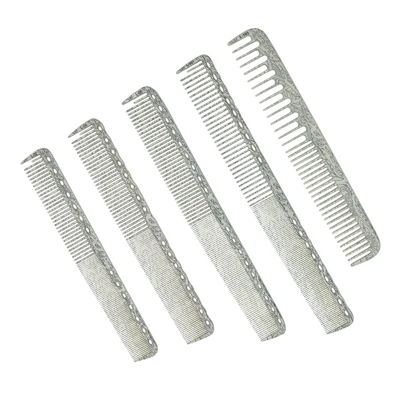 Hairdressing Printing Comb Set Professional Hair Cutting Comb Women's Long Hair Trimming Comb Barber Stores Special Accessories