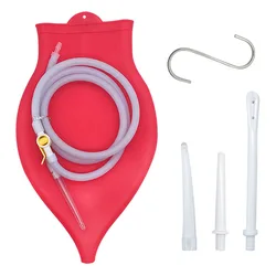 3L Enema Bag Kit Reusable Silicone Water Colon Cleansing Enteroclysm Detoxified Bowel Bags Vaginal Anal Washing