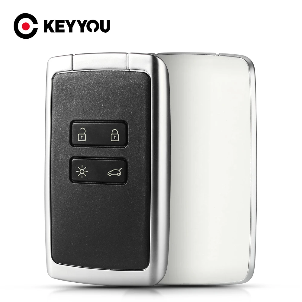 

KEYYOU Smart Remote Car Key Shell Cover Fob For Renault Megane 4 Talisman KALEOS Kadjar Espace 5 Card 2015 - 2020