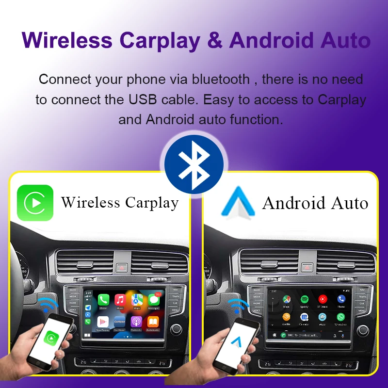 AUTOTOP Wireless Carplay Für VW Volkswagen Golf 7 Tiguan Polo Passat B8 Mit MIB1/MIB2 Original Bildschirm Upgrade modul – Detail 2
