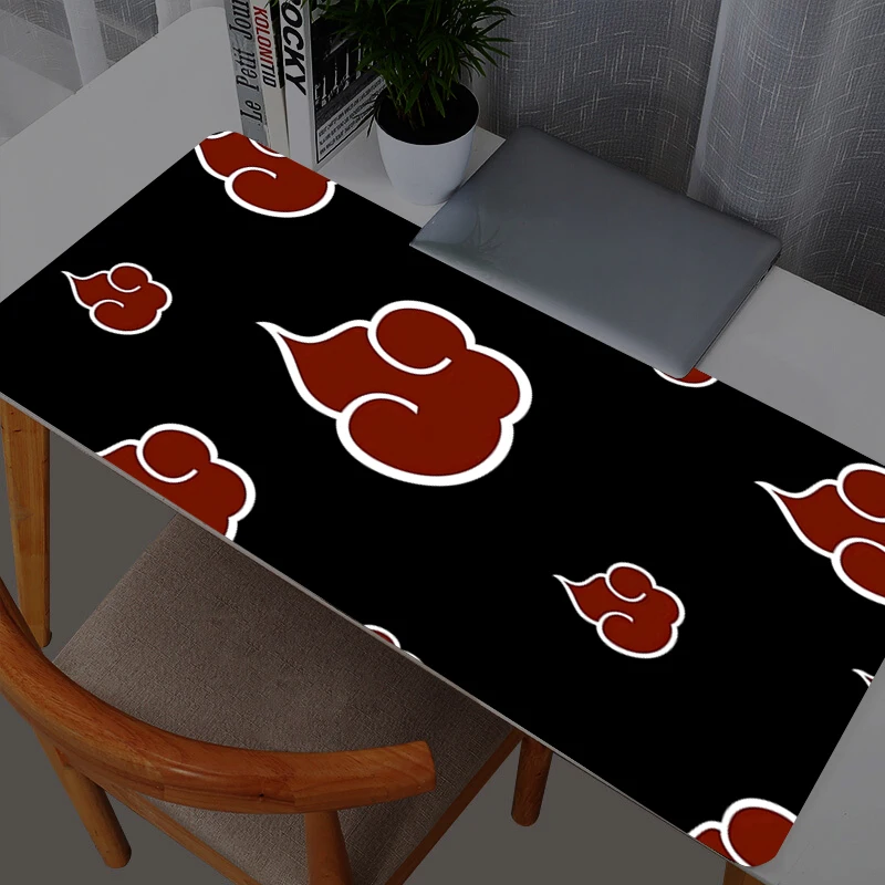 Naruto Aakatsuki مسند الماوس الكبير سرعة الكمبيوتر للاعبين الرياضات الإلكترونية لوحة الماوس الكمبيوتر المحمول لوحة المفاتيح حصيرة مكتبية Xxl لوحة الماوس