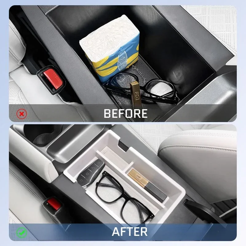 For BYD Yuan PRO 2023 2024 central control armrest boxes,multi-functional storage box accessories for car storage