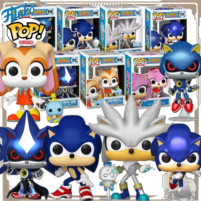 

Funko Pop Original Sonic The Hedgehog Аниме Фигурка Diamond Edition Sonic Aimiros Фигурка Игрушки для мальчиков и девочек Детский подарок
