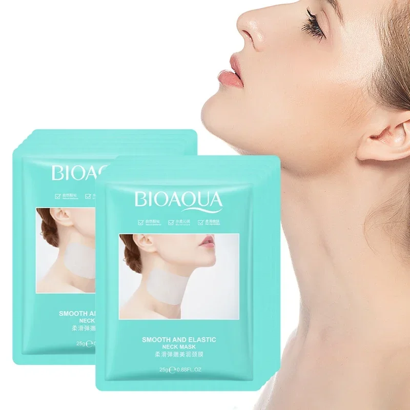 10pcs BIOAQUA Anti-wrinkles Neck Mask Moisturizing Brightening Firming skincare Collagen Neck Masks Korean Skin Care Products