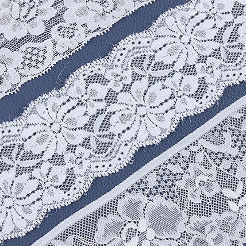 5-7cm Lace Fabric 5 Yards White Lace Trim Ribbon Embroidery Fabric Eyelet Lace Trim Lace Applique Wedding Dress African Lace