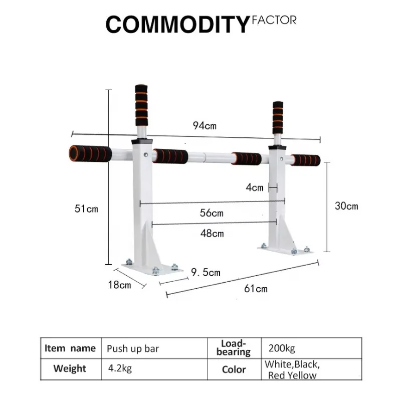 شريط سحب لأعلى لباب المنزل، معدات تدريب اللياقة البدنية في صالة الألعاب الرياضية الأفقية