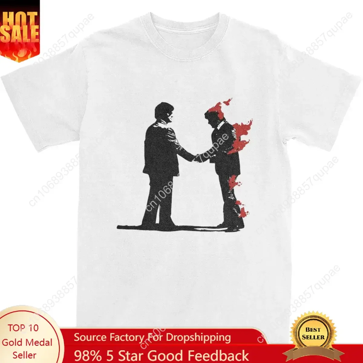 

Vintage Wish You Were Here Rock Band T Shirt Men Women's Cotton Fan Gift Tees Shirt Summer Clothes