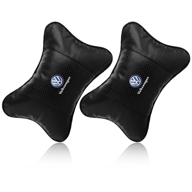 1/2Pcs Car Interior Headrest Seat Head Support Neck Pillow For Volkswagen VW Golf7 Mk7 Touran Up New Polo Jetta Passat B8 Tiguan